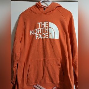 The North Face orange sweater